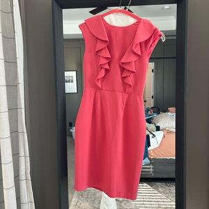 Calvin Klein Coral Ruffle Mini Dress
